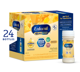 Enfamil 24 Infant Formula, 2 Oz., Unflavored, 24 Calories, Birth to 12  Months, Ready To Use, Bottle, 48 Count, #166802