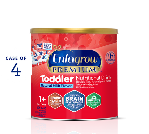 Enfagrow PREMIUM Toddler Nutritional Drink Natural Milk 24oz Case of 4