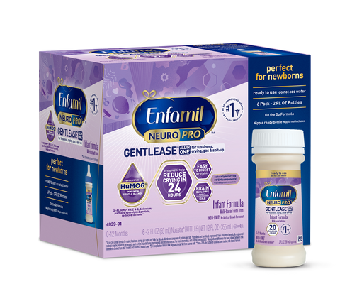 Enfamil NeuroPro Gentlease Infant Formula 2fl oz 6 bottles