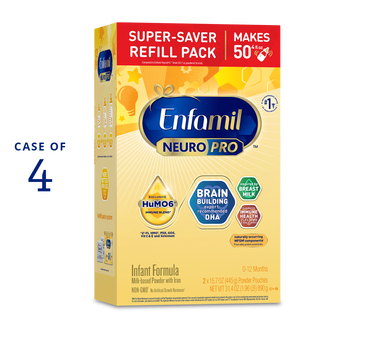 Enfamil NeuroPro Infant Formula Refill Box 31.4 oz Case of 4