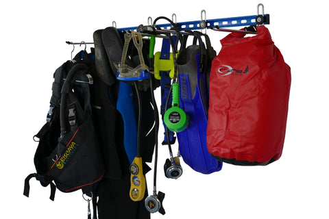 diving equipment storage rack