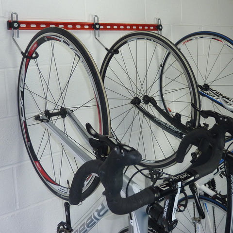 wall bike rack for 3 road bikes