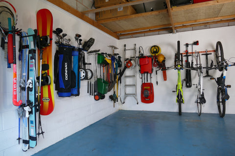 Sports Equipment Wall Storage Rack.