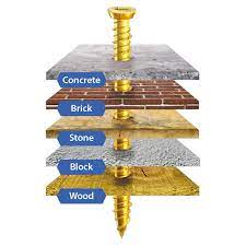 How to fix to Concrete, Stone, and Brick Walls - concrete screws