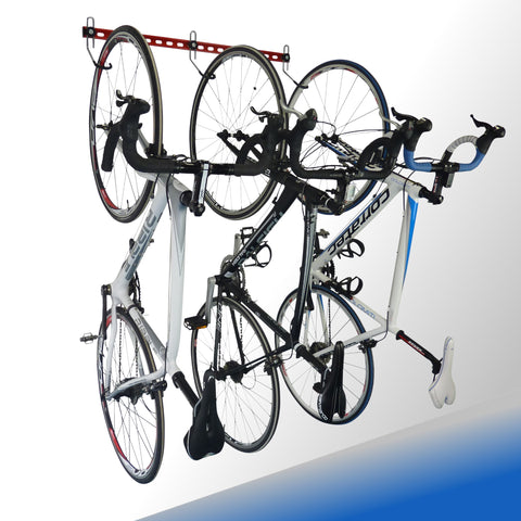 bike storage rack, garage bike rack, wall bike storage, wall mounted bike rack, bike rack for 3 bikes