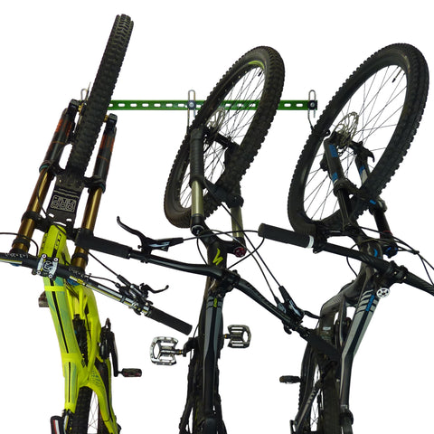 wall bike rack for 3 mountain bikes