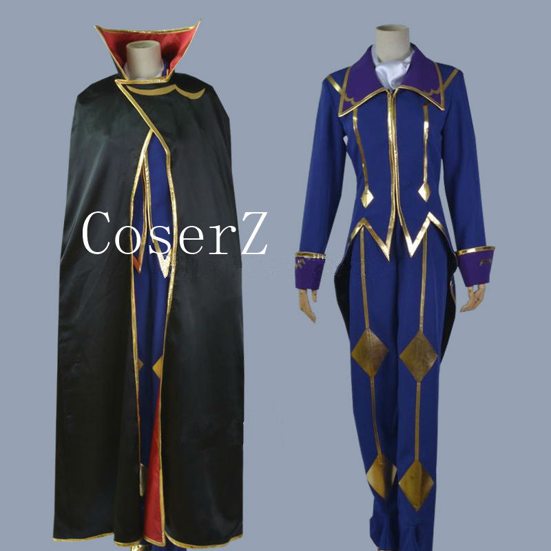 Code Geass Cosplay Lelouch Of The Rebellion Zero Cosplay Costume Coserz