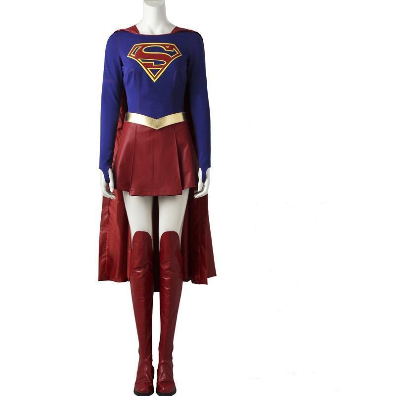 Supergirl Costume Supergirl Cosplay Costume Without Boots – Coserz