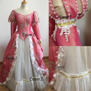 cinderella pink dress cosplay