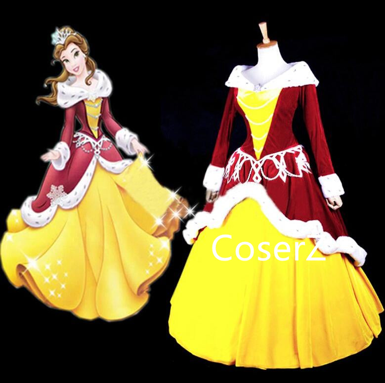 disney belle christmas dress