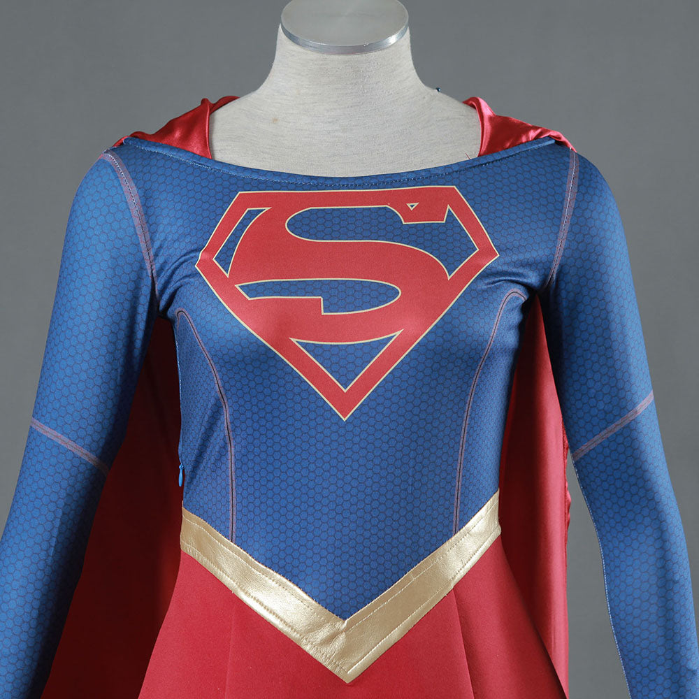 Supergirl Costume Superwoman Costume Supergirl Kara Danvers Cosplay wi ...