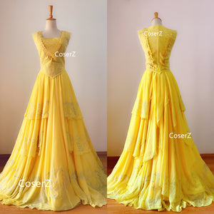 Beauty And The Beast Movie Princess Belle Costume Belle Dress Hallowe Coserz