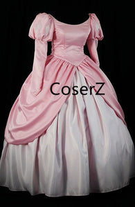 Custom Little Mermaid Pink Ariel Dress Ball Gown Costume – Coserz