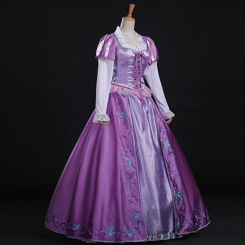 Tangled Rapunzel Dress, Princess Rapunzel Cosplay Costume for Adult Wo ...