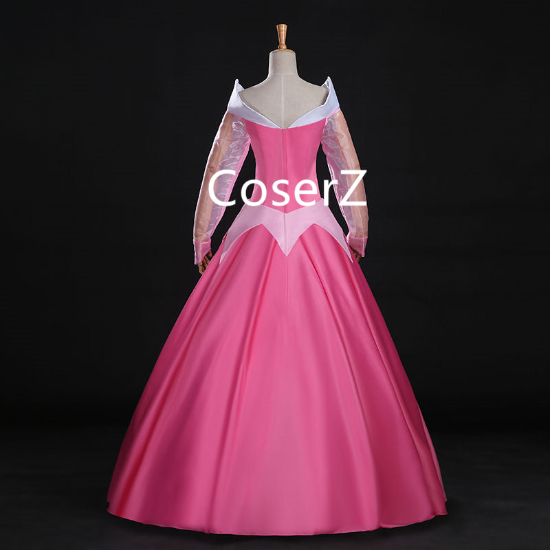 Princess Aurora Dress Costume, Sleeping Beauty Cosplay Pink Aurora Dre ...