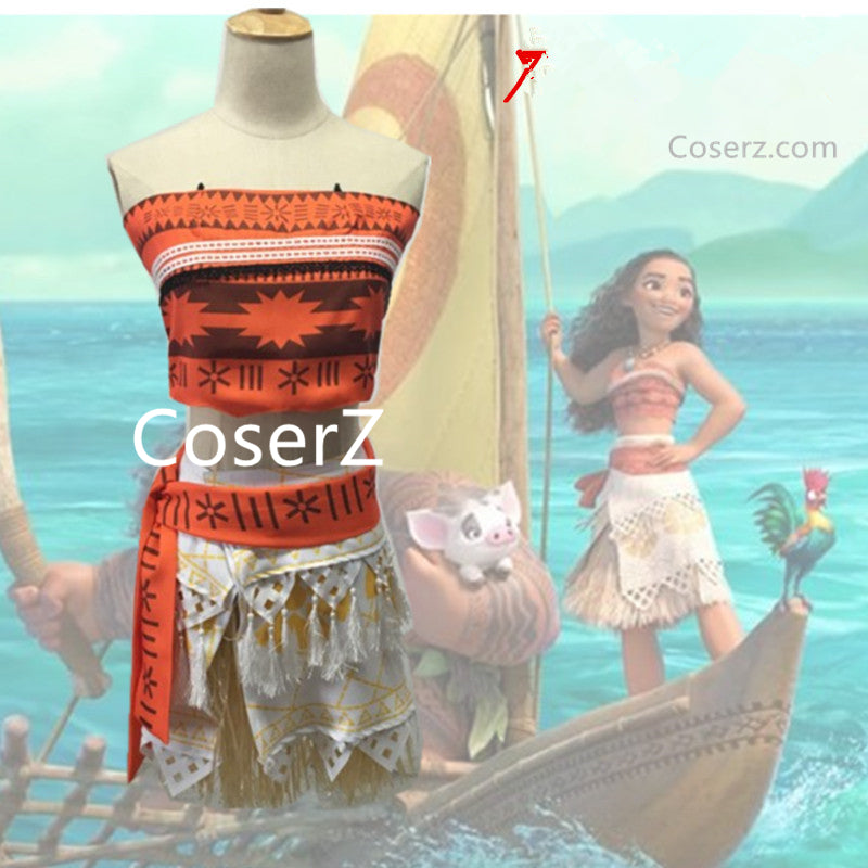 Simple Moana Dress Moana Costume Moana Cosplay Halloween Costume For Coserz