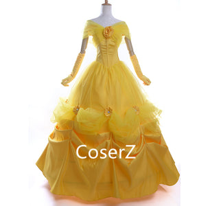 Beauty And Beast - Princess Belle Dress, Belle Costume Cosplay Wig – Coserz