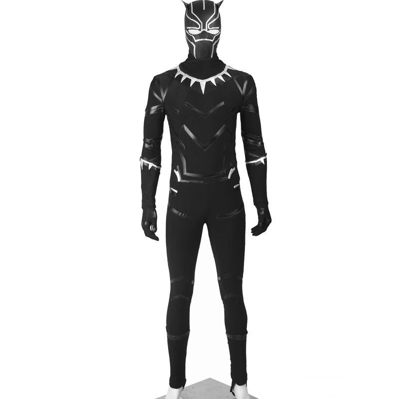Captain America Civil War Black Panther Costume T'Challa Cosplay Costu ...