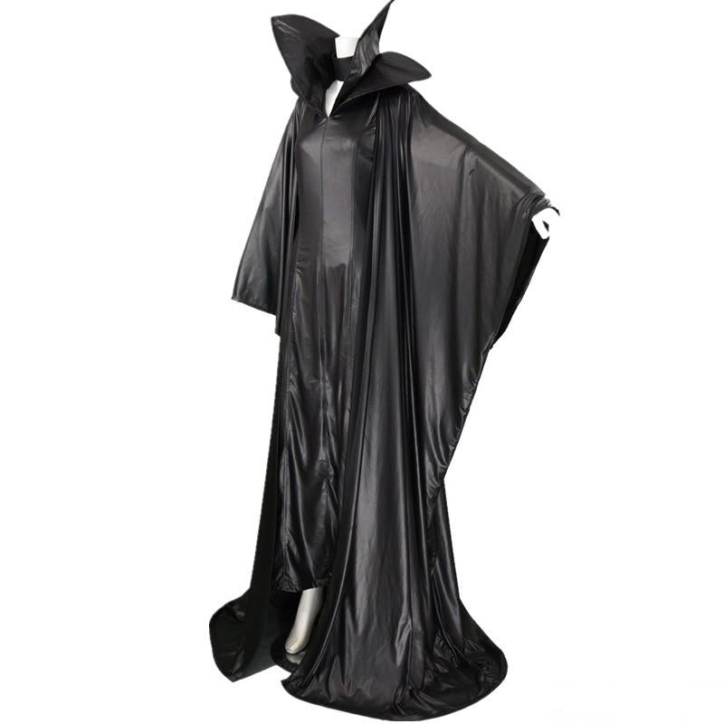 Maleficent Costume Angelina Jolie Black Witch Cloak Dress Cosplay Cost ...