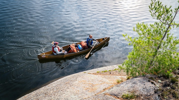 two canoeists in BWCA