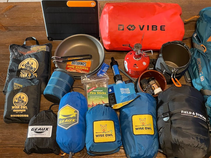 kayak camping gear