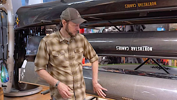 Steve from the video showing the differences between canoes