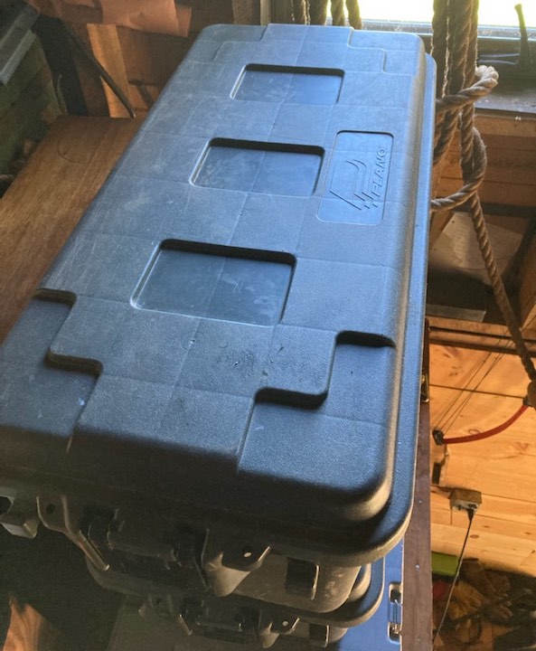 Plano tote box for canoe trip gear