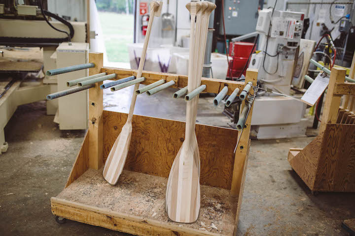 canoe paddles ready for the next step