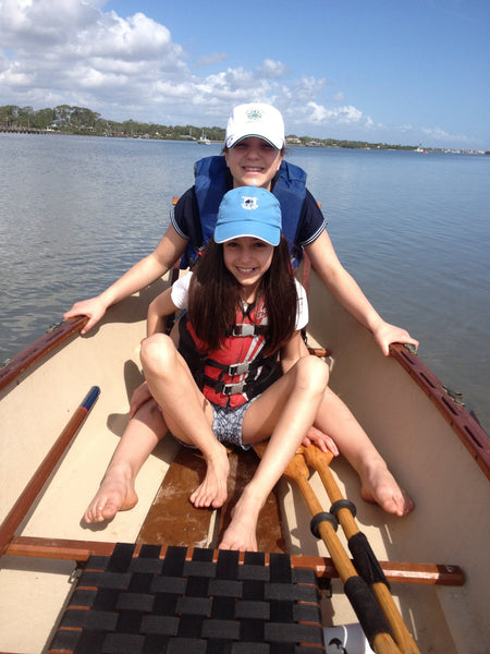 Mike's Grandkids in the Fishing Dory