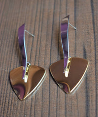 Dual Tone Arrow Head Earrings (Sterling Silver)