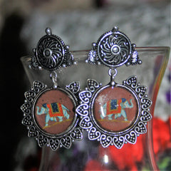 Elephant Framed Earring