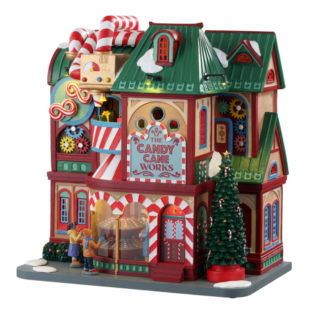 Lemax 05681 The Candy Cane Works Village Building, Multicolored — LIfe ...
