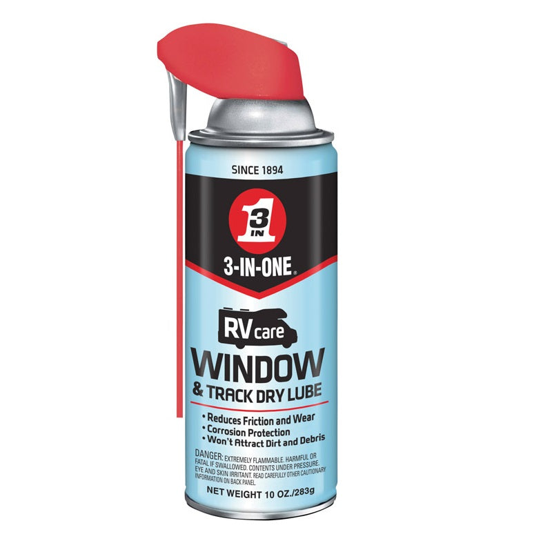 3-in-one 120091 Rv Care Window and Track Dry Lubricant, 10 Oz