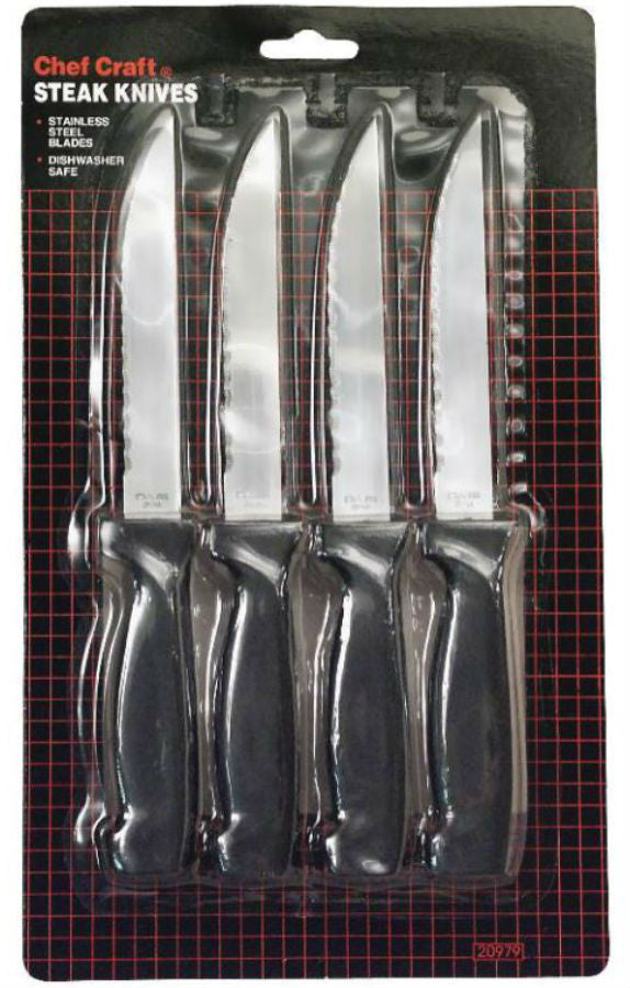 Chef Craft 20979 Steak Knive Set, 4 Piece Chef Craft 20979 Steak Knive Set, 4 Piece