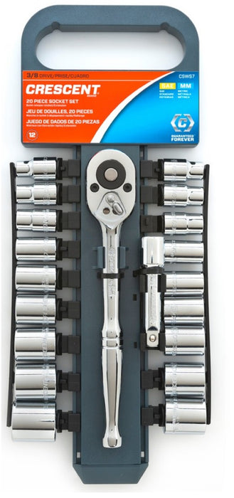 Crescent Csws7 Metric And Sae Socket Wrench Set 3 8 Steel Lifeandhome Com