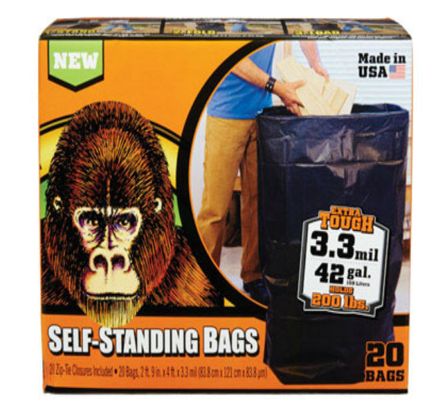 Gorilla Glue Self Standing Trash Bags 