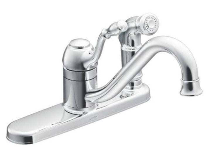 Lindley Chrome One Handle Low Arc Kitchen Faucet Low Price Best