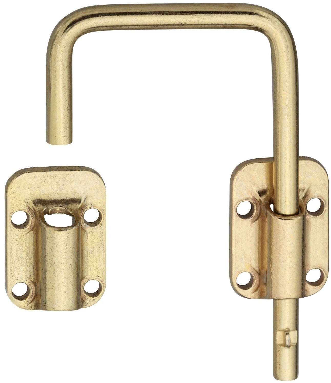 National Hardware n239-004 Sliding Door Latch, Steel, Brass