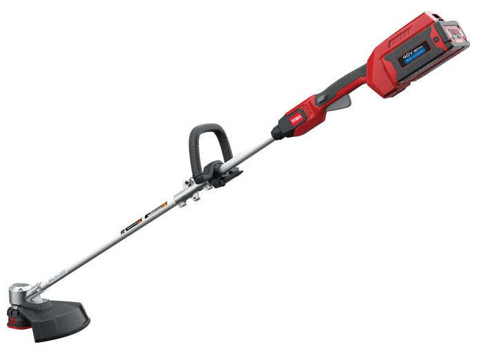 toro 60 volt flex force straight shaft battery string trimmer