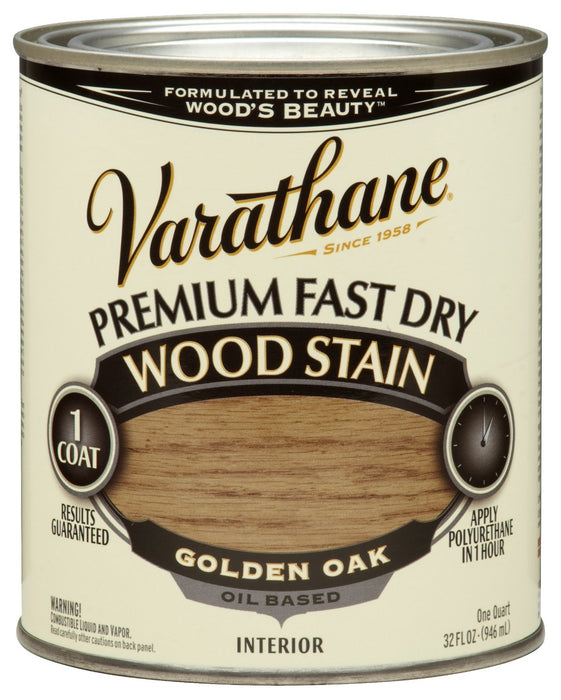 Varathane 262003 Premium Fast Dry Wood Stain Golden Oak Quart