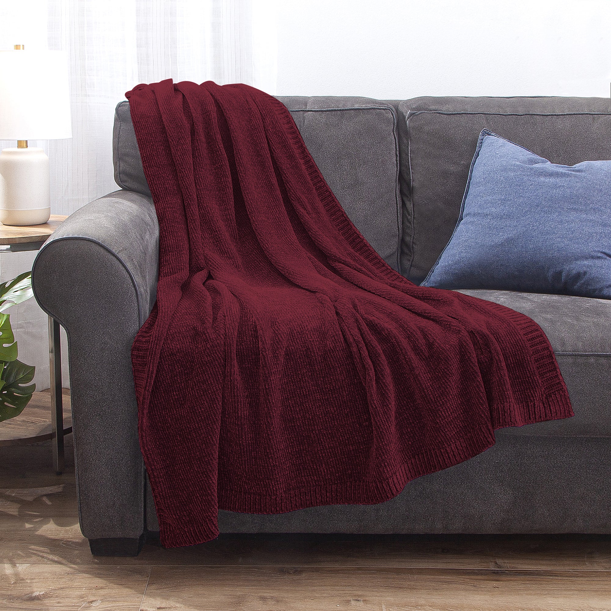 Luxe Chenille Throw - Allied Home