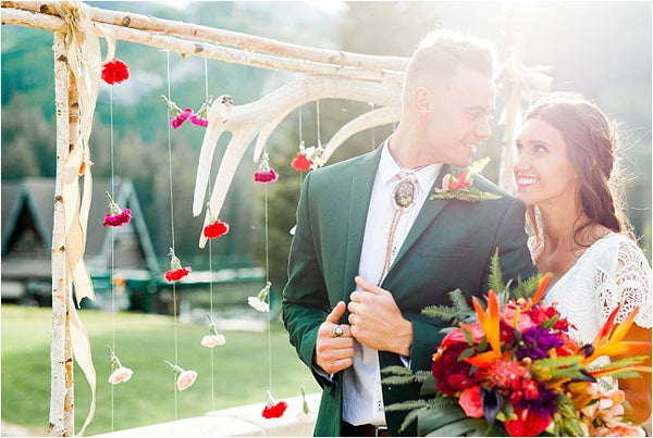 groom and bride in Utah wedding