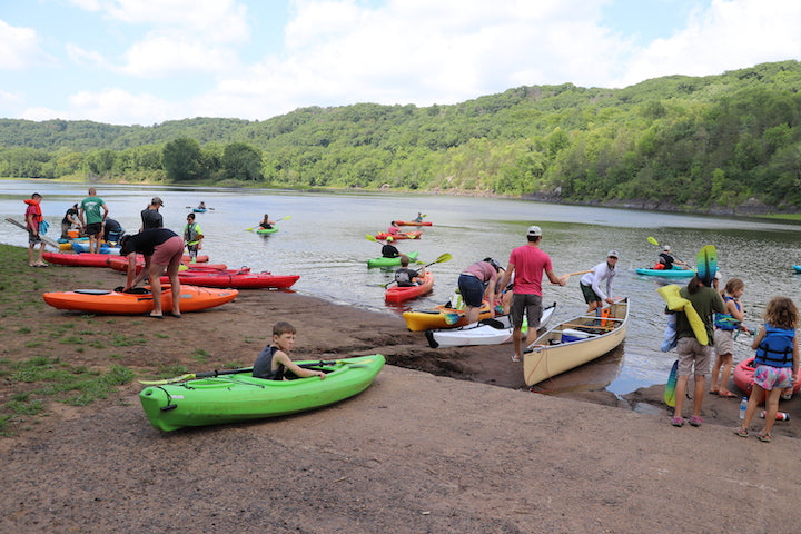 Aqua Bound's company float day on the St Croix River