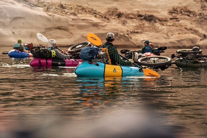 bikerafters on the water