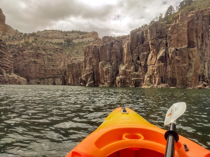 kayaking in Fremont Canyon, Wyoming