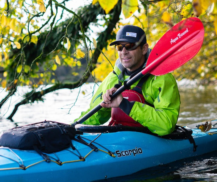 Aqua Bound Ambassador Ken Whiting kayaking