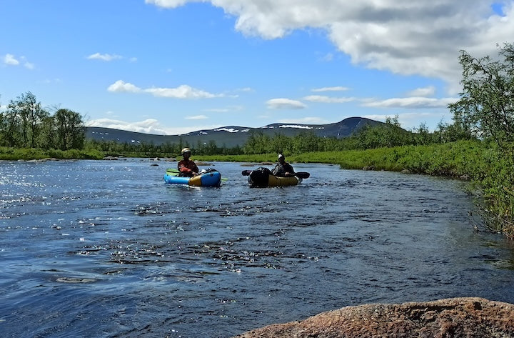 packrafters on Swedish Lapland's Vittangi River