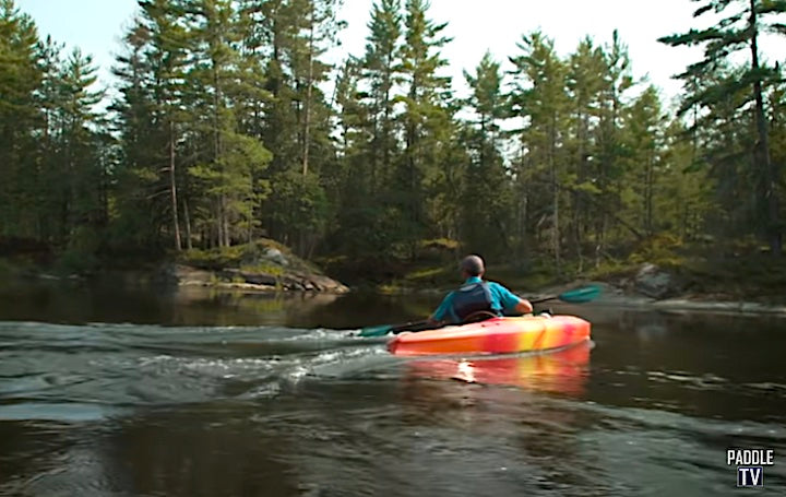 kayaking an eddy line