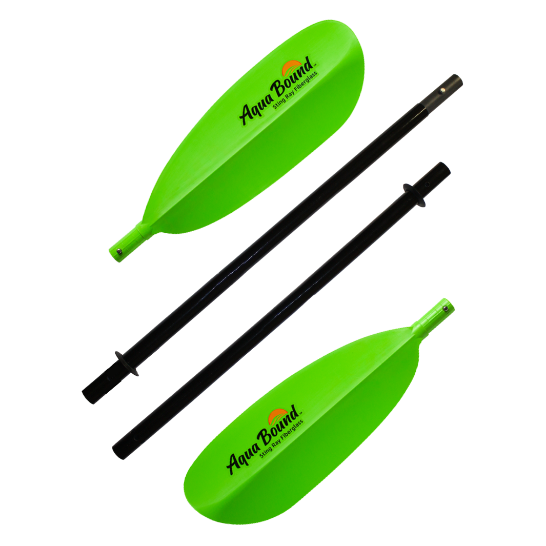 Aqua Bound Whiskey Fiberglass Straight Shaft 4-Piece Kayak Paddle-Fuego-220cm