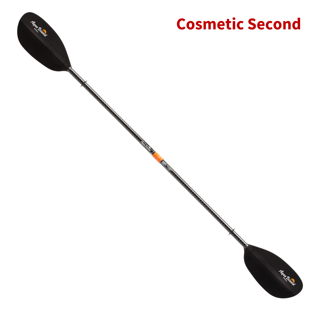 Sunrise Carbon 2pc Adjustable Straight Shaft Kayak Paddle with Nylon Blade,  220-230cm - Trailhead Paddle Shack